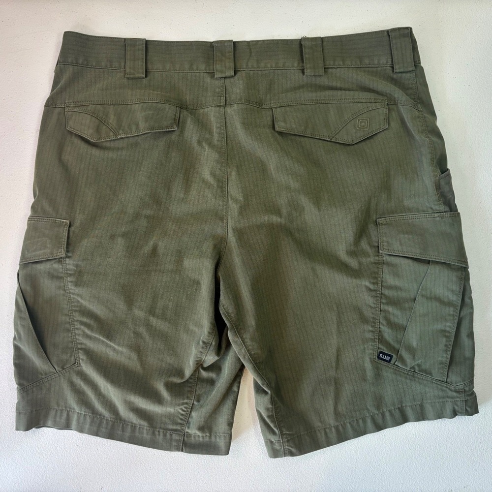 5.11 Tactical Ripstop Cargo Shorts Men's Green Utility Hiking Outdoors Camp 36 - Picture 5 of 16